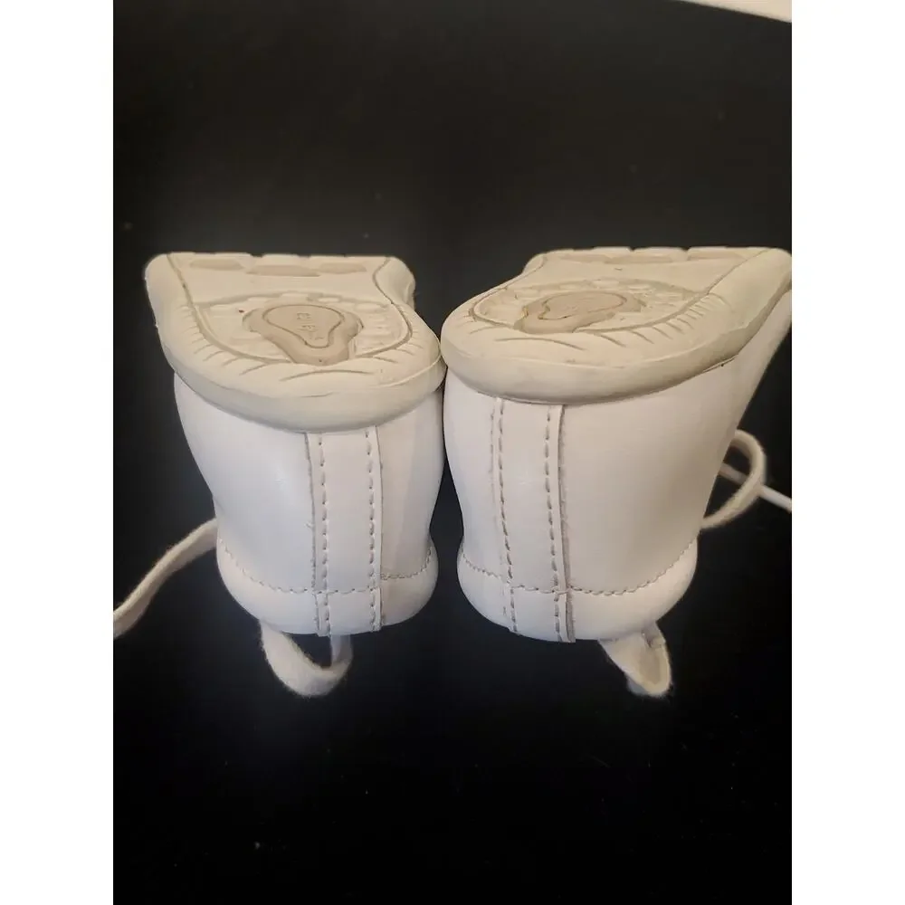 Stride Rite White Elliot Baby Toddler Leather Walking Shoes Boys 4.5W